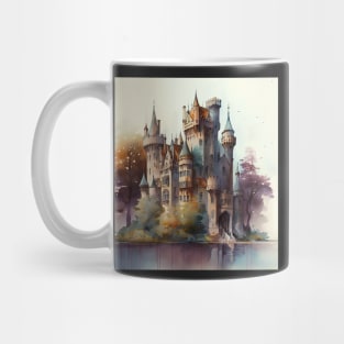 Castle Watercolor Ornament Mug